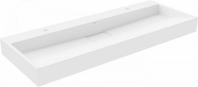 Mexen Ava   mosdó pultra helyezhetö  kompozit 2/O 120 x 46 cm,  fehér - 23011202 Pultra építhető