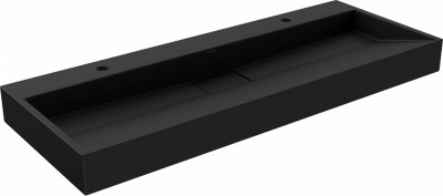 Mexen Ava   mosdó pultra helyezhetö  kompozit 2/O 120 x 46 cm,  fekete - 23011272 Pultra építhető