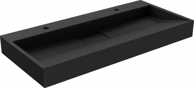 Mexen Ava   mosdó pultra helyezhetö  kompozit 2/O 100 x 46 cm,  fekete - 23011072 Pultra építhető