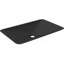 Mexen Esper   mosdó pultra helyezhetö  kompozit 60 x 38 cm,  fekete - 23036071 Pultra építhető Pultra építhető 406594 Mexen