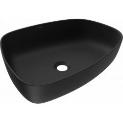 Mexen Ono   mosdó pultra helyezhetö  kompozit 51 x 39 cm,  fekete - 23045171 Pultra építhető Pultra építhető 406594 Mexen