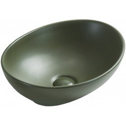 Mexen Elza   mosdó pultra helyezhetö  40 x 33 cm,  kaki mat - 21014043 Pultra építhető Pultra építhető 406594 Mexen