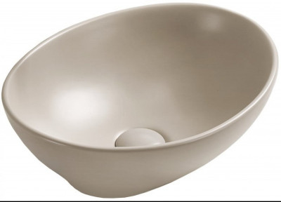 Mexen Elza   mosdó pultra helyezhetö  40 x 33 cm,  beige mat - 21014066 Pultra építhető