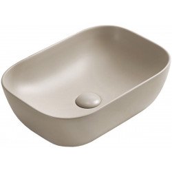 Mexen Rita   mosdó pultra helyezhetö  45 x 32 cm,  beige mat - 21084566 Pultra építhető Pultra építhető 406594 Mexen