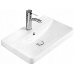 Mexen Dagna beépítheö mosdó kagyló   60 x 35 cm, fehér  - 21996000 Mosdó csaplyukal Mosdó csaplyukal 406594 Mexen