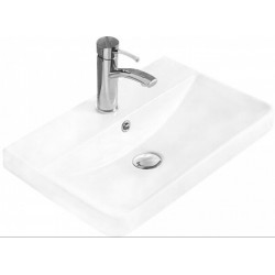 Mexen Dagna beépítheö mosdó kagyló   50 x 35 cm, fehér  - 21995100 Mosdó csaplyukal Mosdó csaplyukal 406594 Mexen