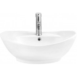 Mexen Kiara Mosdó kagyló  59 x 40 cm, fehér  - 21645900 Mosdó csaplyukal Mosdó csaplyukal 406594 Mexen