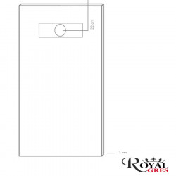 Imp Zuhanytálca öntött  Beige Kompozit zuhanytálca