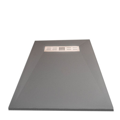 Imp Zuhanytálca öntött Szürke Kompozit zuhanytálca