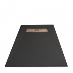 Imp Zuhanytálca öntött Antracit Kompozit zuhanytálca