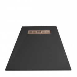 Imp Zuhanytálca öntött Antracit Kompozit zuhanytálca