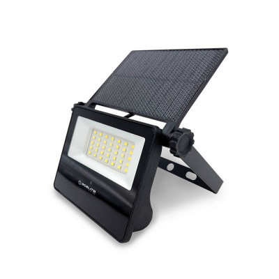 Asalite LED Szolár Reflektor Slim 10W 4000K (1300 lumen)+Mozgásérzékelő Szenzor Napelemes LED Reflektor