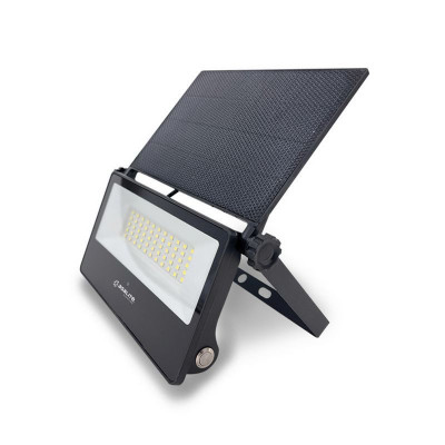 Asalite LED Szolár Reflektor Slim 20W 4000K (1800 lumen)+Mozgásérzékelő Szenzor Napelemes LED Reflektor