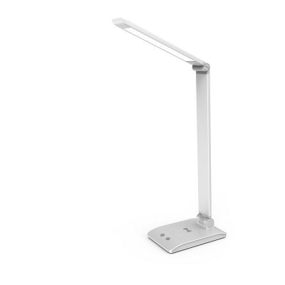 Asalite LED Asztali Lámpa dimmerelhetõ 7W (450 lumen) CCT Wireless USB ezüst Asztali LED lámpa
