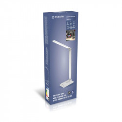 Asalite LED Asztali Lámpa dimmerelhetõ 7W (450 lumen) CCT Wireless USB ezüst Asztali LED lámpa
