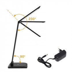 Asalite LED Asztali Lámpa dimmerelhetõ 7W (450 lumen) CCT Wireless USB ezüst Asztali LED lámpa