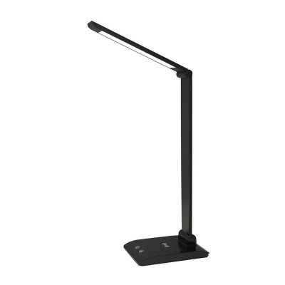 Asalite LED Asztali Lámpa dimmerelhetõ 7W (450 lumen) CCT Wireless USB fekete Asztali LED lámpa