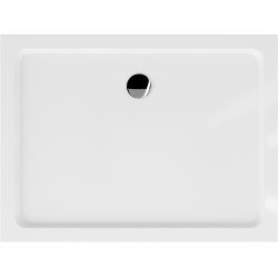 Mexen Slim Akril masszív zuhanytálca    80 x 70 cm,fehér + Ajándék szifon króm - 40107080 Akril zuhanytálca