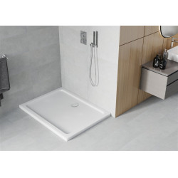 Mexen Slim Akril masszív zuhanytálca    110 x 70 cm,fehér + Ajándék szifon króm - 40107011 Akril zuhanytálca Akril zuhanytálca 406594 Mexen