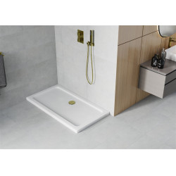 Mexen Slim Akril masszív zuhanytálca    120 x 70 cm, fehér + Ajándék szifon arany - 40107012G Akril zuhanytálca Akril zuhanytálca 406594 Mexen
