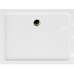 Mexen Slim Akril masszív zuhanytálca    90 x 80 cm, fehér + Ajándék szifon arany - 40108090G Akril zuhanytálca