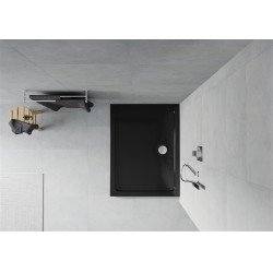 Mexen Slim Akril masszív zuhanytálca    110 x 70 cm,fekete + Ajándék szifon króm - 40707011 Akril zuhanytálca