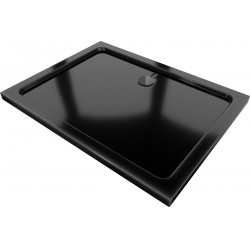 Mexen Slim Akril masszív zuhanytálca    120 x 100 cm,fekete + Ajándék szifon fekete - 40701012B Akril zuhanytálca
