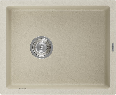 Mexen Pedro  konyhai mosogató gránit 1 medence+ pop up szifon 560 x 460 mm, beige - 6508561000-69 1 medencés