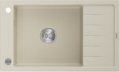 Mexen Elias  konyhai mosogató gránit 1 medence+csepegtetö+ pop up szifon  795 x 480 mm, beige - 6511791005-69 1 medencés
