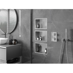 Mexen X-Wall-R  falba építhetö polc falfülke  30 x 20 cm, inox - 1910302010 Falfülke