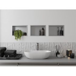 Mexen X-Wall-R  falba építhetö polc falfülke  30 x 20 cm, inox - 1910302010 Falfülke