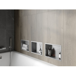 Mexen X-Wall-R  falba építhetö polc falfülke  30 x 20 cm, inox - 1910302010 Falfülke
