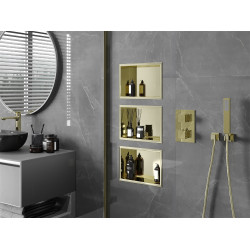 Mexen X-Wall-R  falba építhetö polc falfülke  30 x 20 cm, arany  - 1950302010 Falfülke