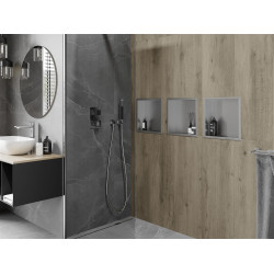Mexen X-Wall-R  falba építhetö polc falfülke  30 x 30 cm, inox - 1910303010 Falfülke