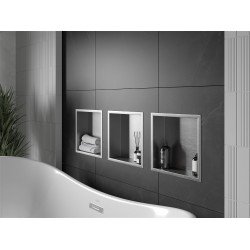 Mexen X-Wall-R  falba építhetö polc falfülke  30 x 30 cm, inox - 1910303010 Falfülke Falfülke 406959 Mexen