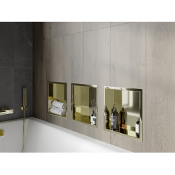 Mexen X-Wall-R  falba építhetö polc falfülke  30 x 30 cm, arany  - 1950303010 Falfülke