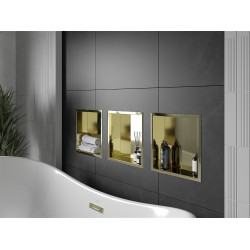 Mexen X-Wall-R  falba építhetö polc falfülke  30 x 30 cm, arany  - 1950303010 Falfülke Falfülke 406959 Mexen