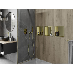 Mexen X-Wall-R  falba építhetö polc falfülke  30 x 30 cm, arany  - 1950303010 Falfülke