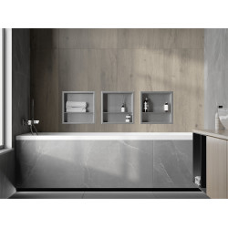 Mexen X-Wall-R  falba építhetö polc falfülke  polcal 30 x 30 cm, inox - 1910303010S Falfülke