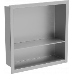 Mexen X-Wall-R  falba építhetö polc falfülke  polcal 30 x 30 cm, inox - 1910303010S Falfülke Falfülke 406959 Mexen