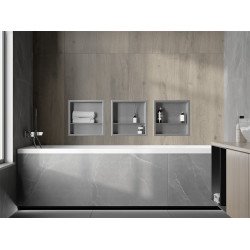 Mexen X-Wall-R  falba építhetö polc falfülke  polcal 30 x 30 cm, inox - 1910303010S Falfülke