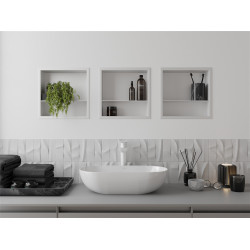 Mexen X-Wall-R  falba építhetö polc falfülke  polcal 30 x 30 cm, fehér  - 1920303010S Falfülke