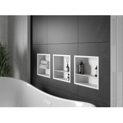 Mexen X-Wall-R  falba építhetö polc falfülke  polcal 30 x 30 cm, fehér  - 1920303010S Falfülke Falfülke 406959 Mexen