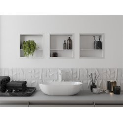 Mexen X-Wall-R  falba építhetö polc falfülke  polcal 30 x 30 cm, fehér  - 1920303010S Falfülke