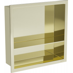 Mexen X-Wall-R  falba építhetö polc falfülke  polcal 30 x 30 cm, arany  - 1950303010S Falfülke Falfülke 406959 Mexen
