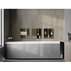Mexen X-Wall-R  falba építhetö polc falfülke  polcal 30 x 30 cm, arany  - 1950303010S Falfülke