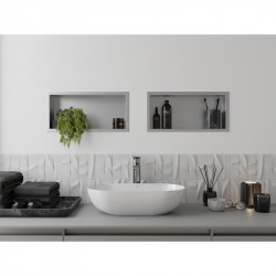 Mexen X-Wall-R  falba építhetö polc falfülke  45 x 20 cm, inox - 1910452010 Falfülke