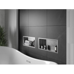 Mexen X-Wall-R  falba építhetö polc falfülke  45 x 20 cm, inox - 1910452010 Falfülke Falfülke 406959 Mexen