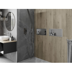Mexen X-Wall-R  falba építhetö polc falfülke  45 x 20 cm, inox - 1910452010 Falfülke