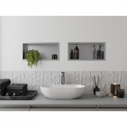 Mexen X-Wall-R  falba építhetö polc falfülke  45 x 20 cm, inox - 1910452010 Falfülke